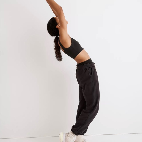 Madewell MWL Flex Square-Neck Sports Bra Black Size XS - Picture 4 of 7